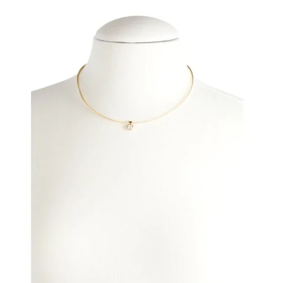 MILOR SILVERItaly Sterling Silver Herringbone Cubic Zirconia Necklace